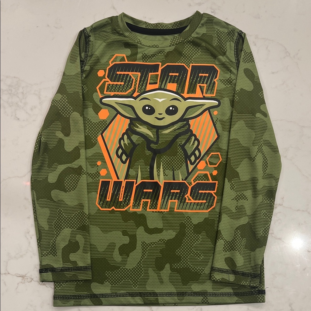 Star Wars Green Camo Long Sleeve Tee